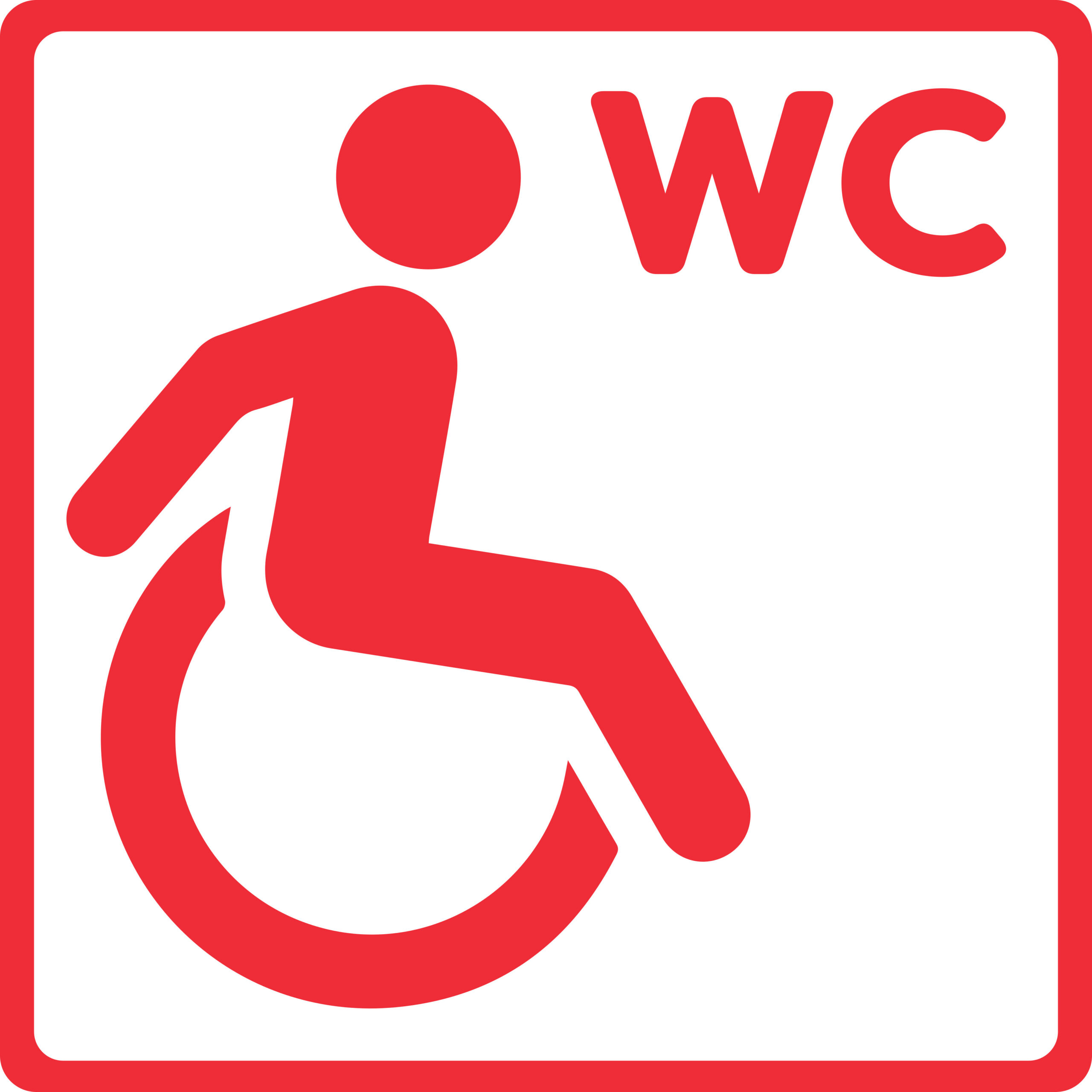 Symbol Rollstuhl WC